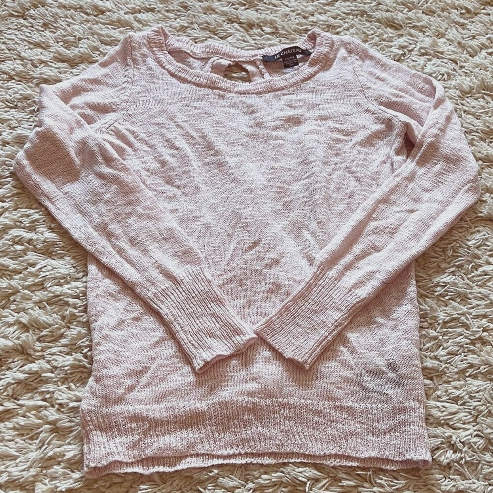 Le Chateau Knit Sweater w/ Unique Back